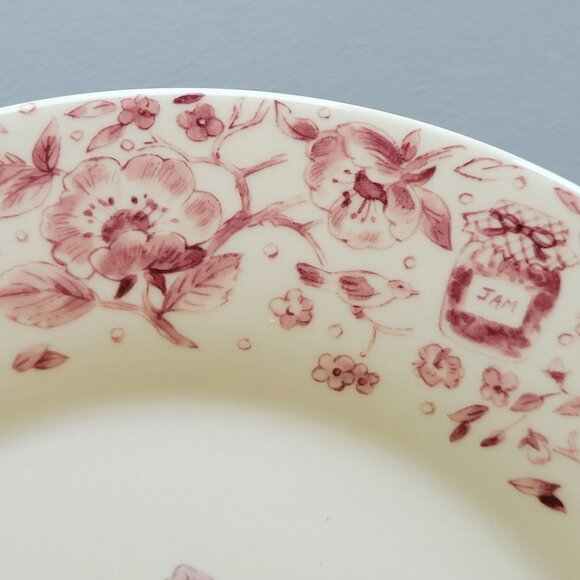 Pfaltzgraff Delicious Dinner Plate Red Apples & Floral Fall Autumn Farmhouse - Picture 5 of 11